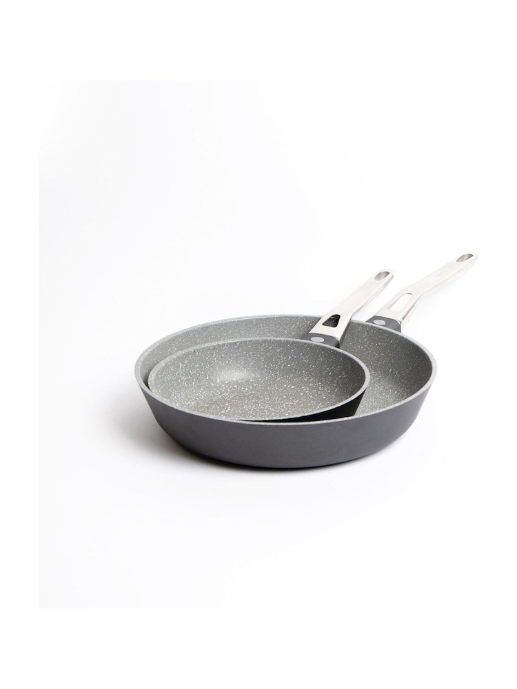 Masterclass Set of 2 Grey Induction-Safe & Non-Stick Frying Pan Set - Image 3 of 3 Masterclass Set of 2 Grey Induction-Safe & Non-Stick Frying Pan Set - Image 3 of 3