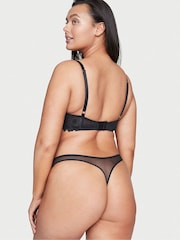 Victoria's Secret Black Embroidered Unlined Demi Bra - Image 2 of 3