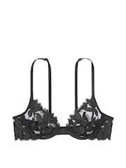 Victoria's Secret Black Embroidered Unlined Demi Bra - Image 3 of 3