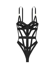 Victoria's Secret Black Bondage Bodysuit - Image 3 of 3
