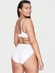 Victoria's Secret White Stretch Cotton High-Leg Brief Panty - Image 2 of 3