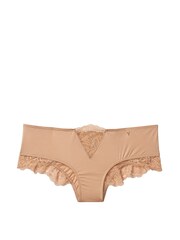 Victoria's Secret Sweet Praline Nude Lace Trim Thong Knickers - Image 4 of 4