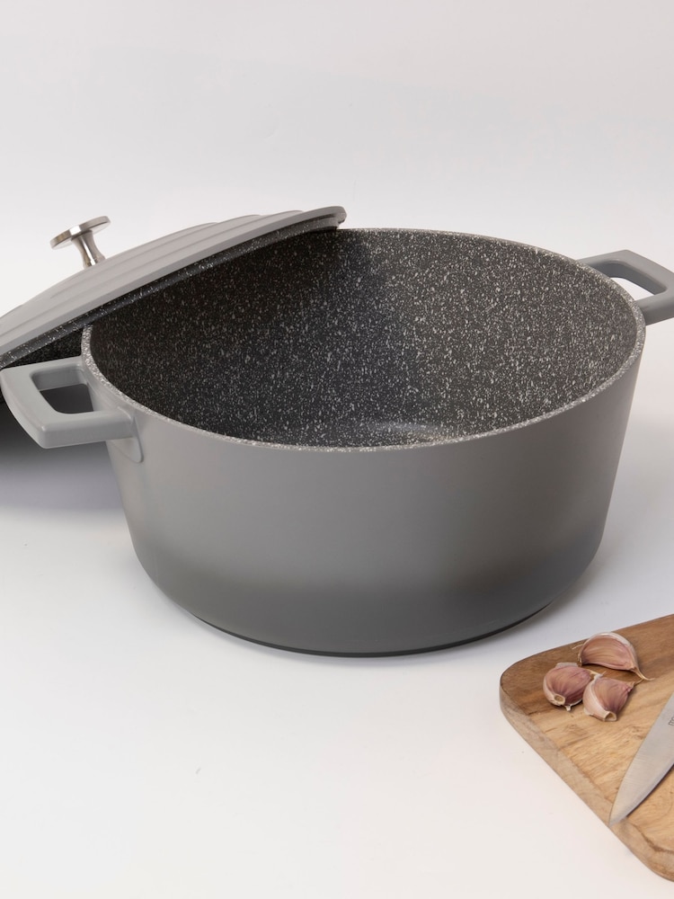 Masterclass Set of 2 Grey Induction-Safe Casserole Dish Set - Image 1 of 2 Masterclass Set of 2 Grey Induction-Safe Casserole Dish Set - Image 1 of 2