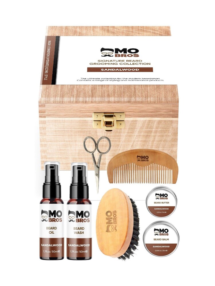 Mo Bros Wooden Signature Beard Grooming Collection Sandalwood - Image 1 of 5