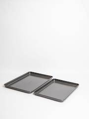 Masterclass Set of 2 Grey Non-Stick Baking Trays - Image 3 of 3