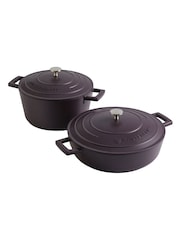 Masterclass Set of 2 Cast Aluminium Casserole Dishes - Bild 4 von 5