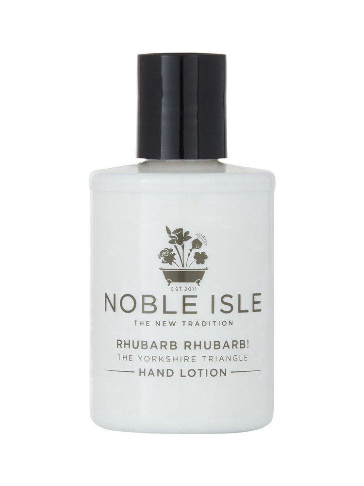 Noble Isle Rhubarb Rhubarb! Hand Lotion 75ml - Image 1 of 1 Noble Isle Rhubarb Rhubarb! Hand Lotion 75ml - Image 1 of 1