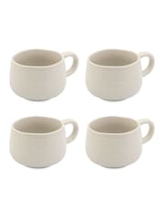 Jamie Oliver Set of 4 White Big Love Cosy Cuppa Mugs - Image 5 of 5