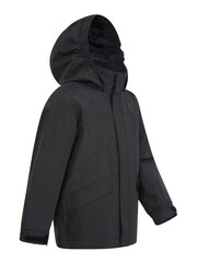 Mountain Warehouse Black Black Solar Kids Waterproof Jacket - Image 2 of 5