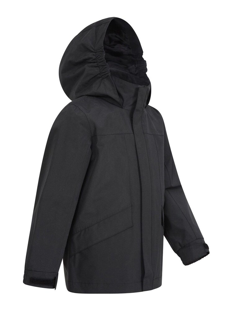 Mountain Warehouse Black Black Solar Kids Waterproof Jacket - Image 2 of 5