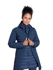 Mountain Warehouse Blue Alaskan Womens 3 In 1 Long Coat - Image 1 of 4