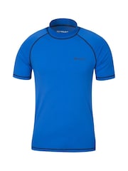 Mountain Warehouse Blue Mens UV Rash Vest - Image 1 of 4