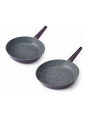 Masterclass Set of 2 Cast Aluminium Frying Pans - 4şəkildən 3 şəkil