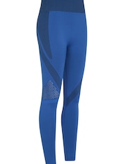 Mountain Warehouse Blue Track Womens High Waisted Seamless Sports Leggings - Image 3 of 4
