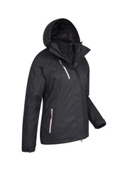 Mountain Warehouse Black Bracken Melange Womens 3 in 1 Waterproof and Breathable Jacket - Image 2 of 4