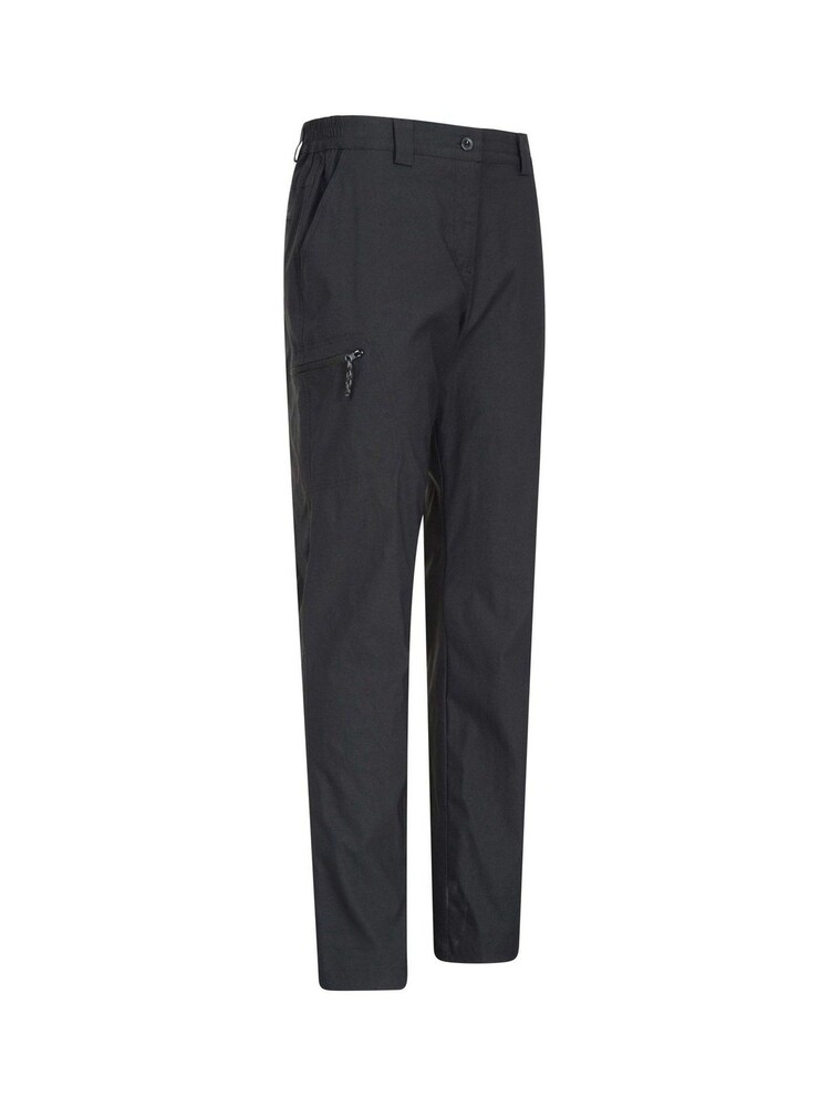 Mountain Warehouse Black Hiker Womens Lightweight Stretch, UV Protect Walking Trousers - Short Length - Image 2 of 4