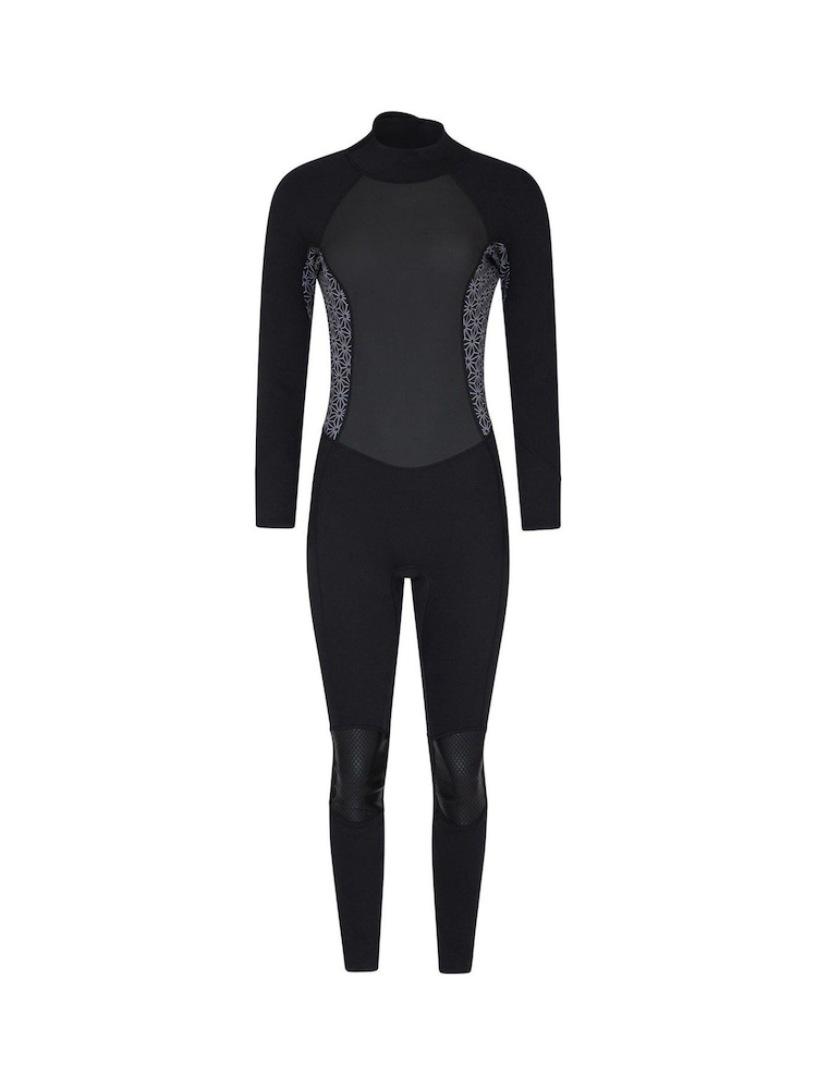 Mountain Warehouse Black Printed Womens Full Length Neoprene Wetsuit - Image 1 of 4 Mountain Warehouse Black Printed Womens Full Length Neoprene Wetsuit - Image 1 of 4