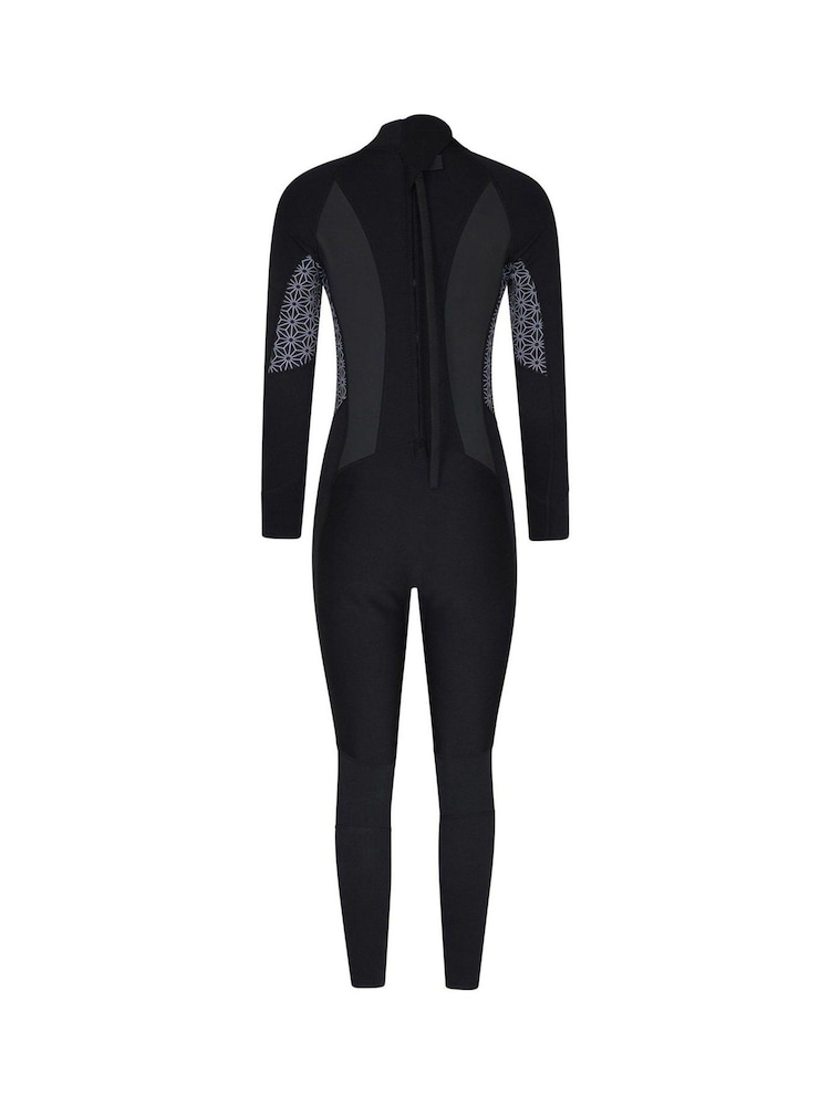 Mountain Warehouse Black Printed Womens Full Length Neoprene Wetsuit - Image 4 of 4