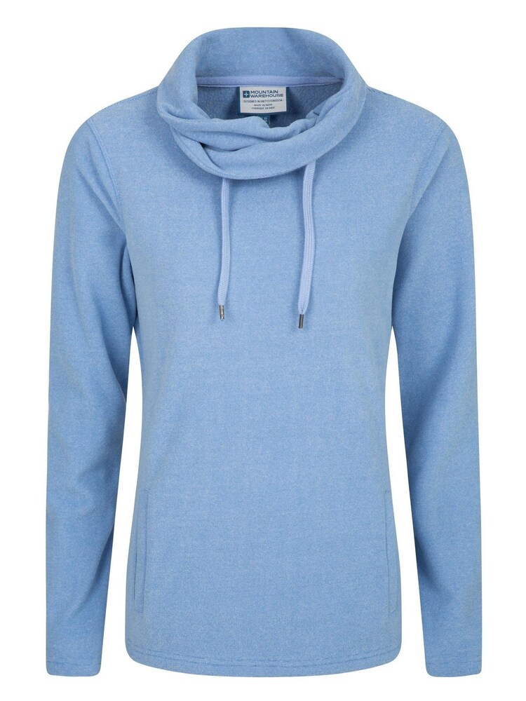 Mountain Warehouse Blue Hebridean Womens Loose Cowl Neck Fleece - Image 1 of 4