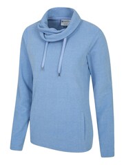 Mountain Warehouse Blue Hebridean Womens Loose Cowl Neck Fleece - Image 3 of 4