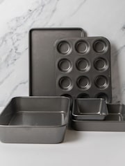 Masterclass Set of 5 Grey Bakeware Trays - Image 1 of 3