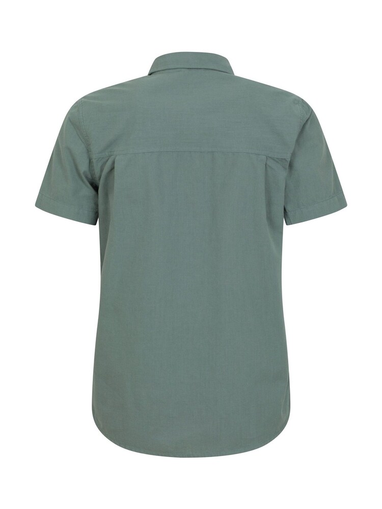 Mountain Warehouse Green Coconut Slub Texture 100% Cotton Mens Shirt g - Image 6 of 6