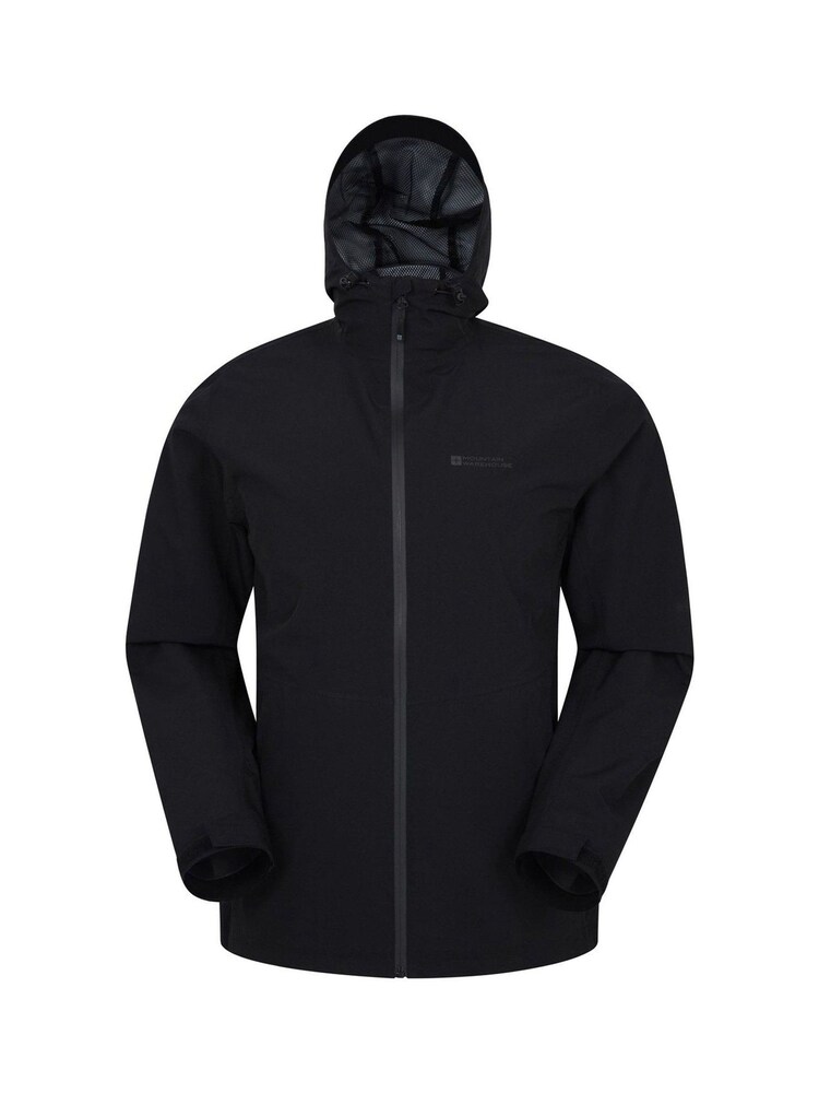 Mountain Warehouse Black Covert Mens Lightweight, Waterproof Outdoor Jacket - Image 1 of 4