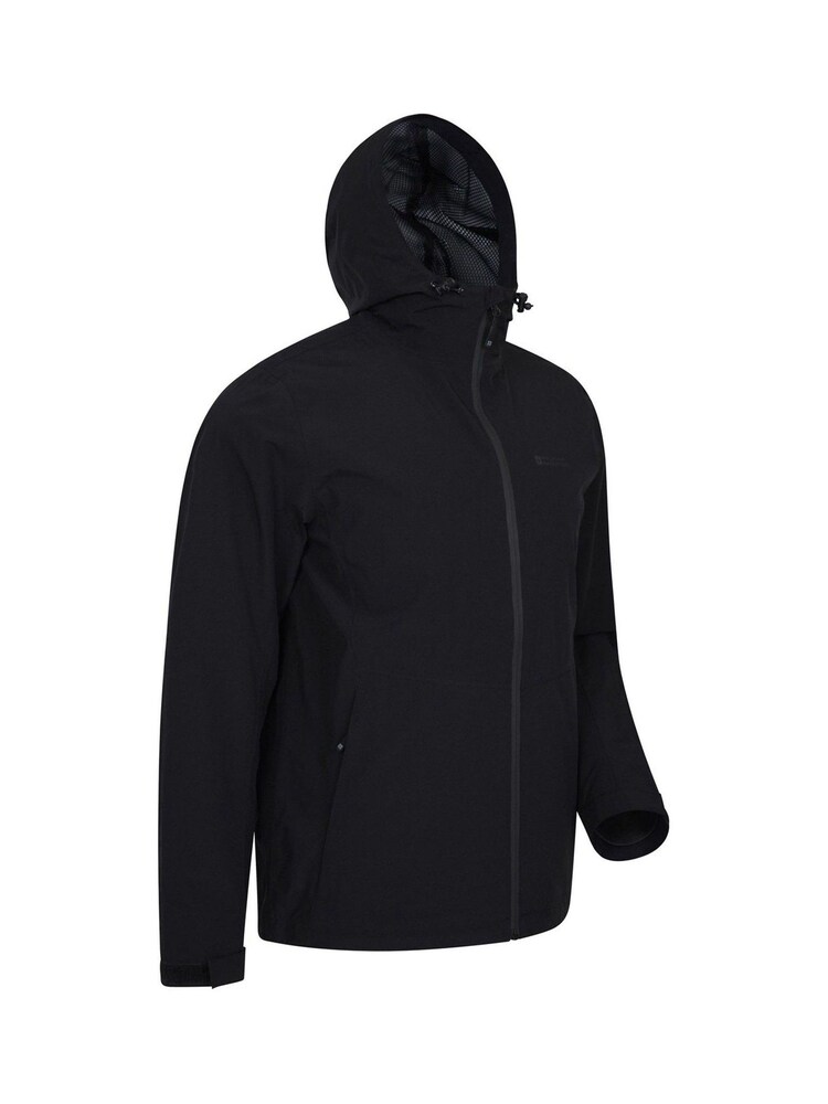 Mountain Warehouse Black Covert Mens Lightweight, Waterproof Outdoor Jacket - Image 2 of 4