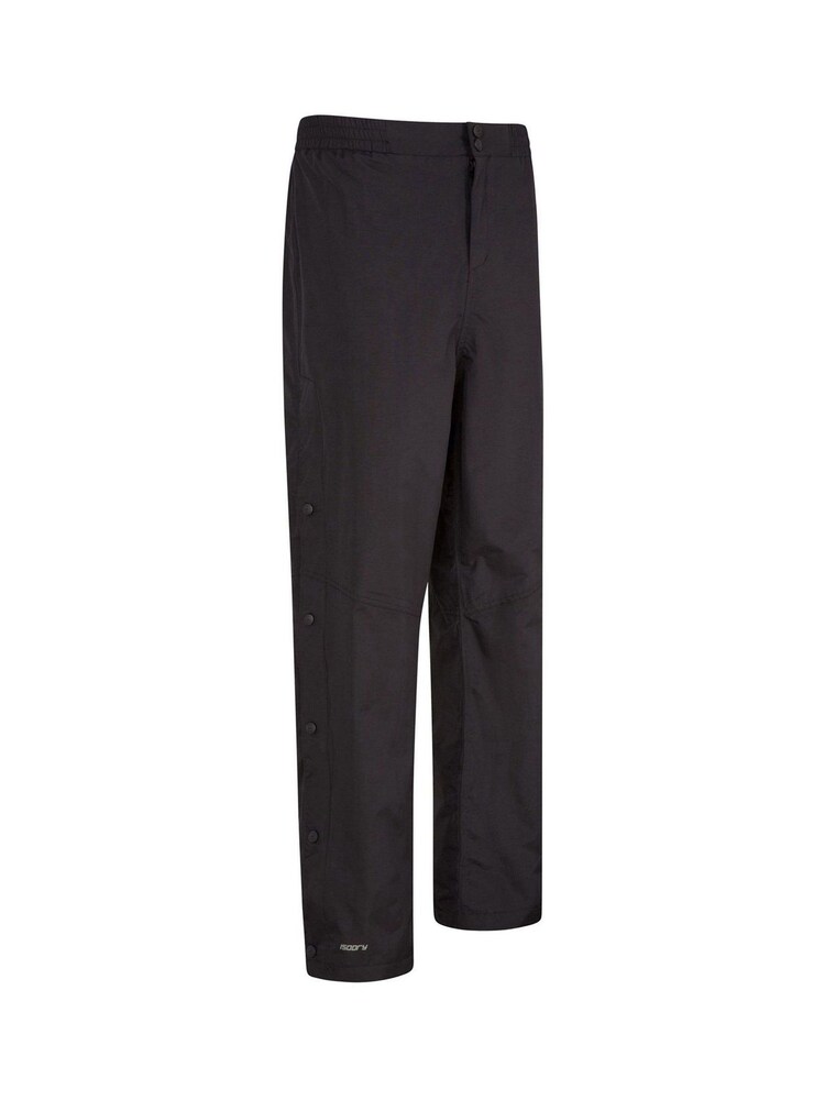 Mountain Warehouse Black Downpour Extreme Waterproof Mens Overtrousers - Short Length - Image 2 of 4