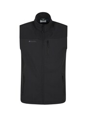 Mountain Warehouse Black Grasmere Mens Water Resistant, Fleece Lined Gilet - Image 1 of 4