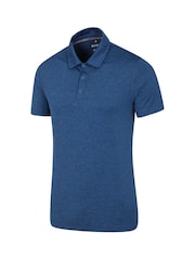 Mountain Warehouse Blue Deuce IsoCool Mens Breathable UV Polo Shirt - Image 3 of 4