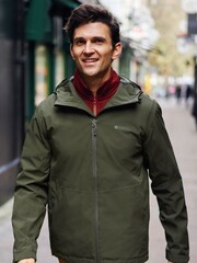 Mountain Warehouse Green Covert Mens Lightweight, Waterproof Outdoor Jacket - Image 1 of 4