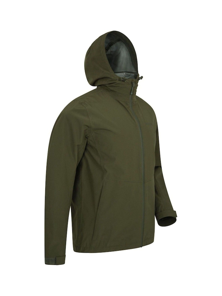 Mountain Warehouse Green Covert Mens Lightweight, Waterproof Outdoor Jacket - Image 4 of 4
