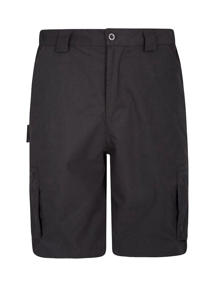 Mountain Warehouse Black Trek Mens Walking Shorts - Image 1 of 4