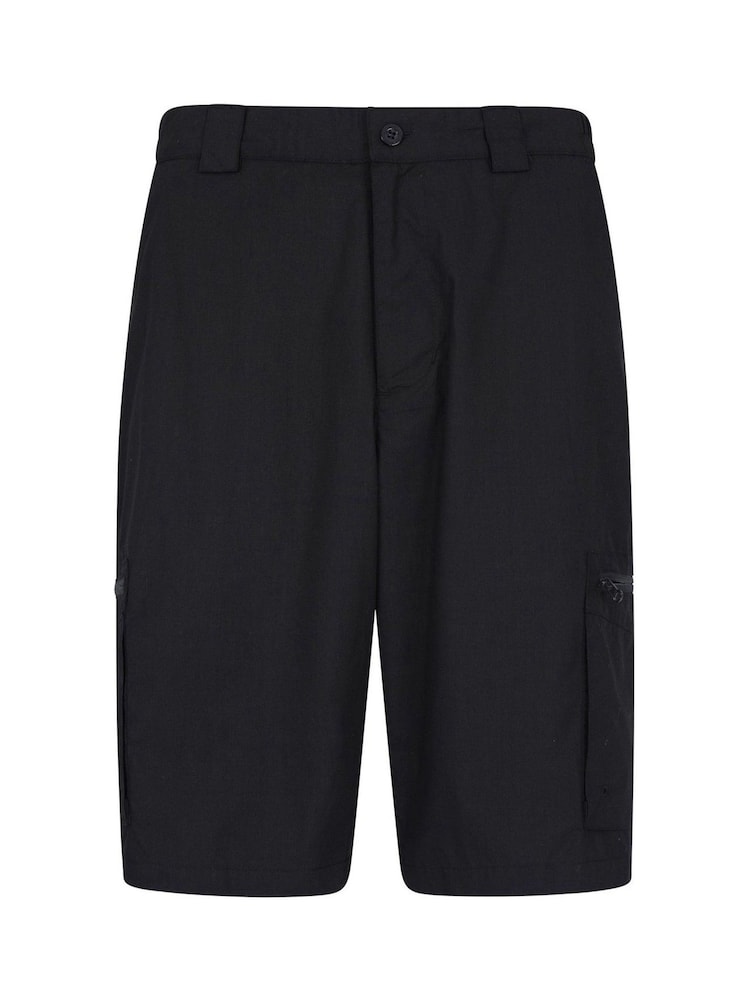 Mountain Warehouse Black Trek Mens Walking Shorts - Image 2 of 4