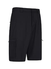 Mountain Warehouse Black Trek Mens Walking Shorts - Image 3 of 4
