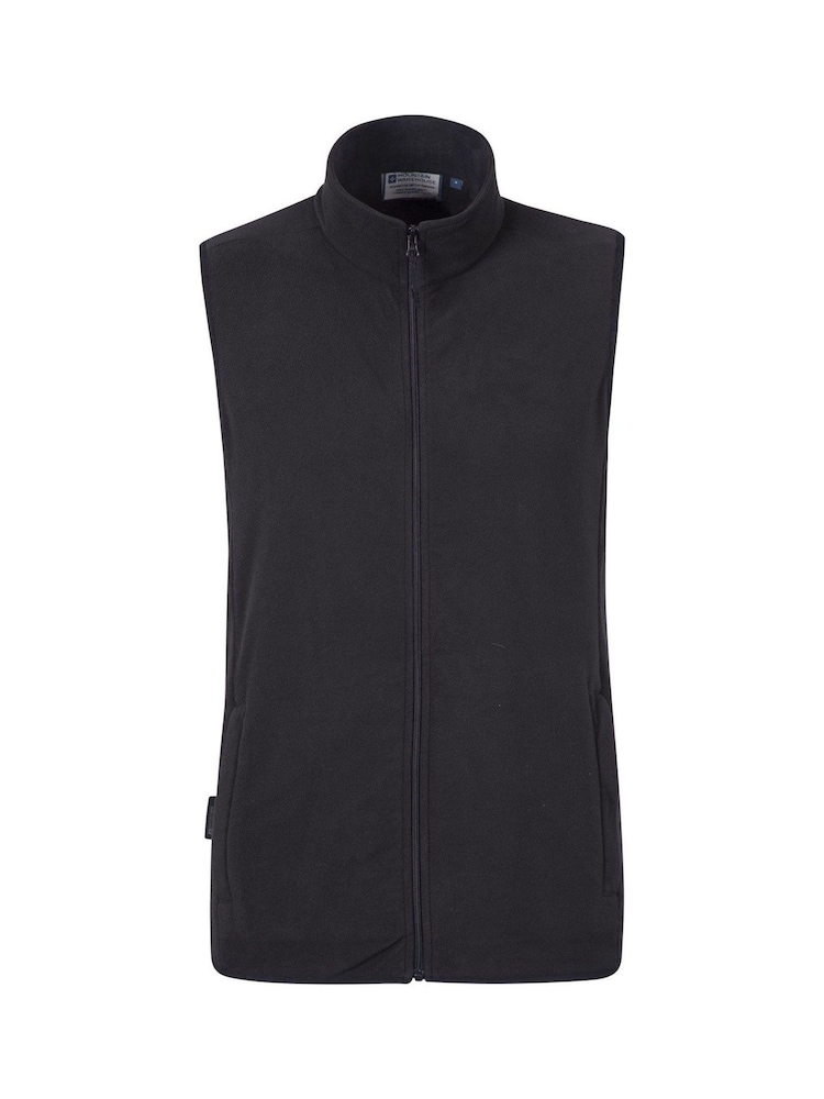Mountain Warehouse Black Alder Mens Micro Fleece Gilet - Image 1 of 4