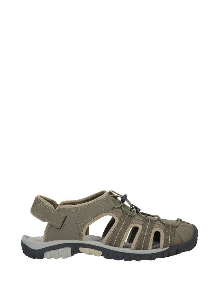 Mountain Warehouse Khaki Trek Mens Walking Shandals - Image 1 of 4