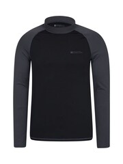 Mountain Warehouse Black Mens Long Sleeve Rash Vest - Image 1 of 4