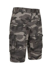 Mountain Warehouse Black Mens Camo 100% Cotton Lightweight Cargo Shorts - Image 2 of 4