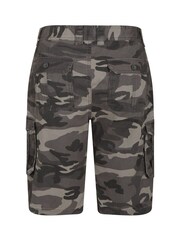 Mountain Warehouse Black Mens Camo 100% Cotton Lightweight Cargo Shorts - Image 3 of 4