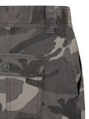 Mountain Warehouse Black Mens Camo 100% Cotton Lightweight Cargo Shorts - Image 4 of 4
