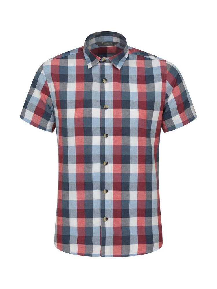 Mountain Warehouse Red Weekender Mens Cotton Shirt - Image 1 of 4
