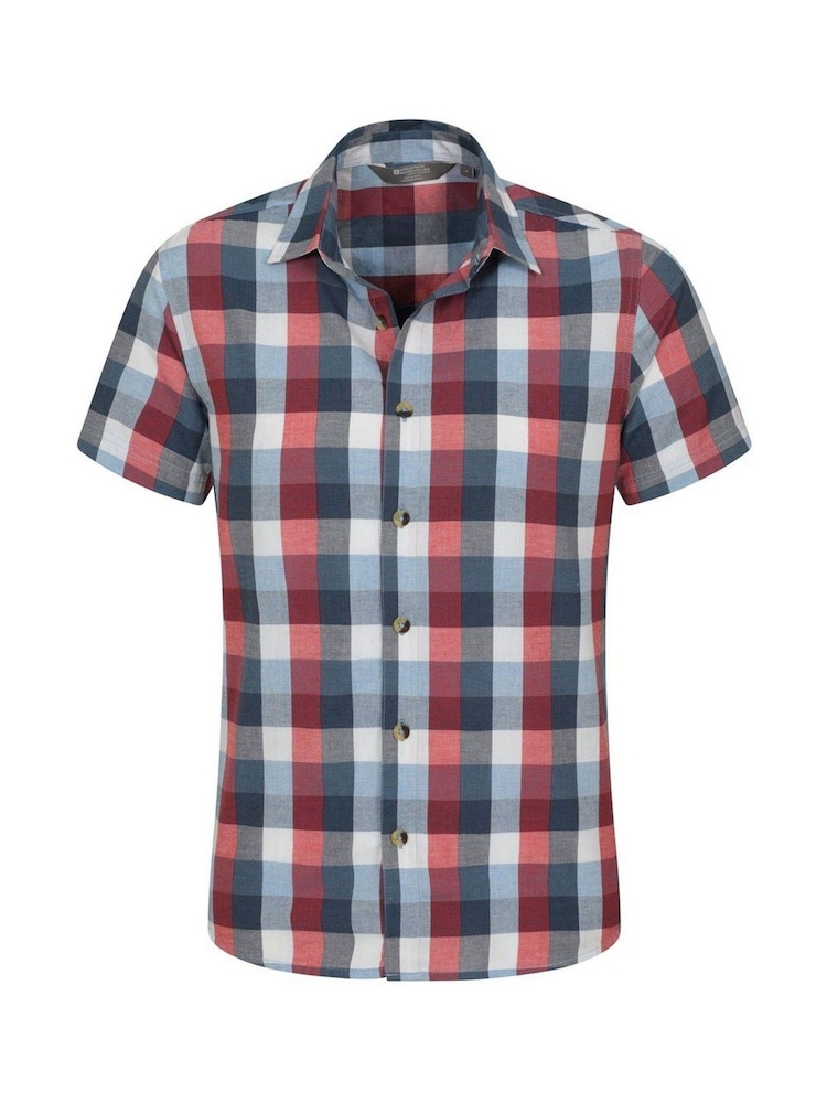 Mountain Warehouse Red Weekender Mens Cotton Shirt - Image 2 of 4