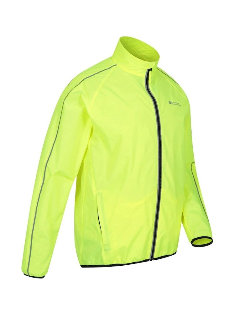 Mountain Warehouse Yellow Force Mens Reflective Water-Resistant Running and Cycling Jacket - Image 2 of 4