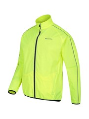 Mountain Warehouse Yellow Force Mens Reflective Water-Resistant Running and Cycling Jacket - Image 3 of 4