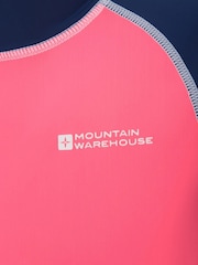 Розовая фуксия - Детский рашгард с короткими рукавами Mountain Warehouse - Image 4 of 4