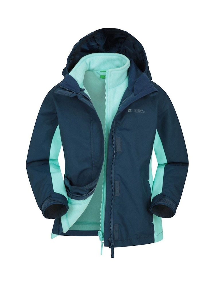 Mountain Warehouse Mid Blue Lightning 3 in 1 Waterproof Jacket - Image 1 of 4