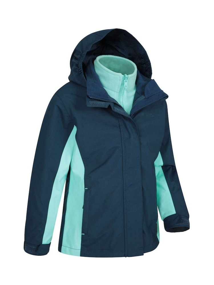 Mountain Warehouse Mid Blue Lightning 3 in 1 Waterproof Jacket - Image 2 of 4
