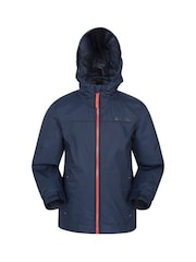 Blau - Mountain Warehouse Torrent Kids Wasserabweisende Jacke - Bild 1 von 4